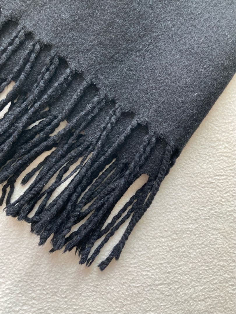 ロロピアーナ　カシミヤ100 大判ストール　マフラー　ブラック　美品