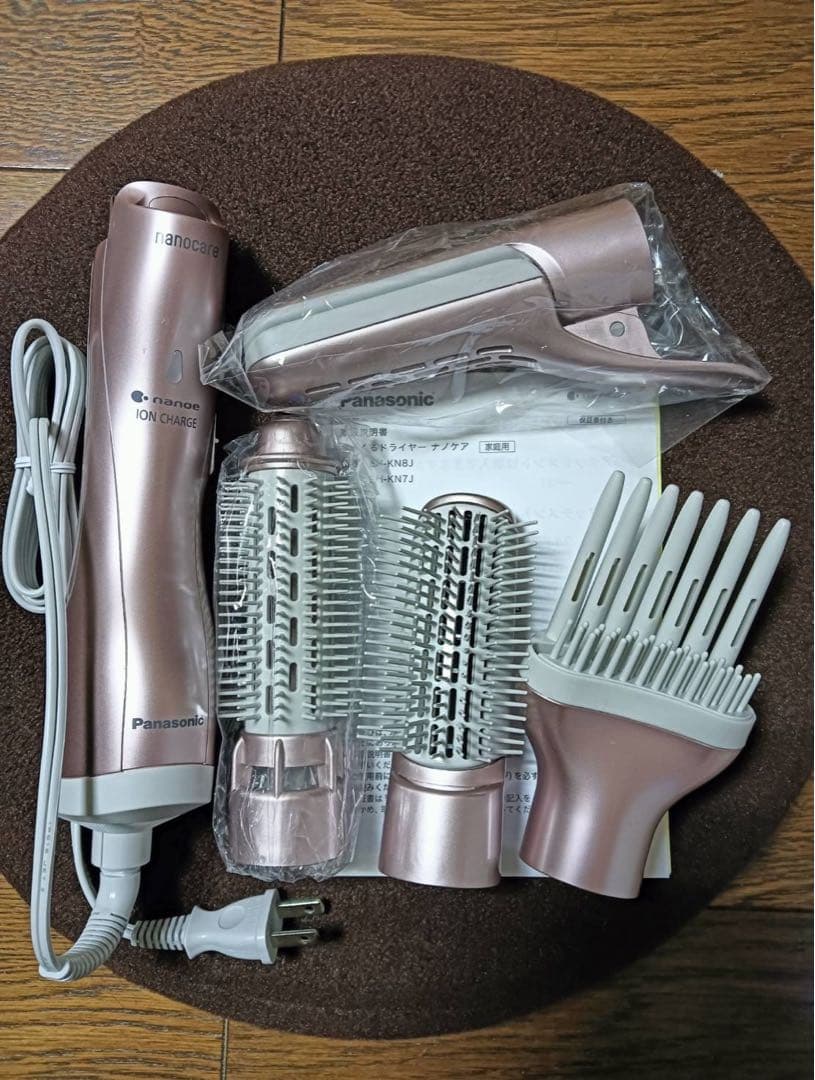 「未使用品」パナソニック くるくるドライヤーナノケア EH−KN8J