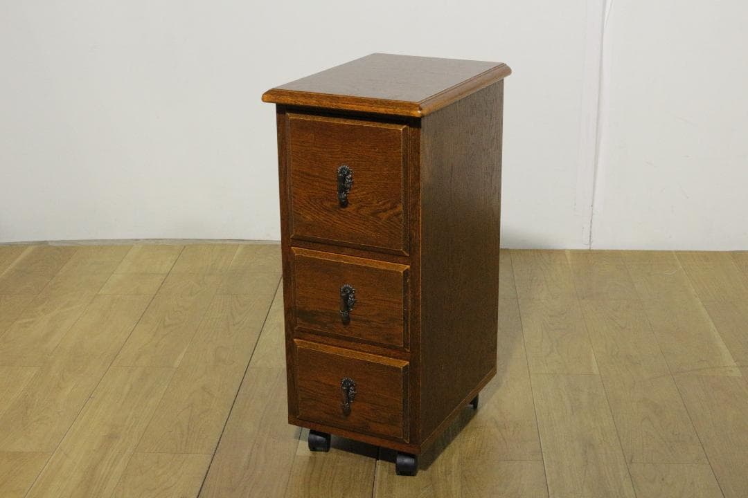 電*子様 三越ブルージュ★3段チェスト★キャスター付き★木製家具★