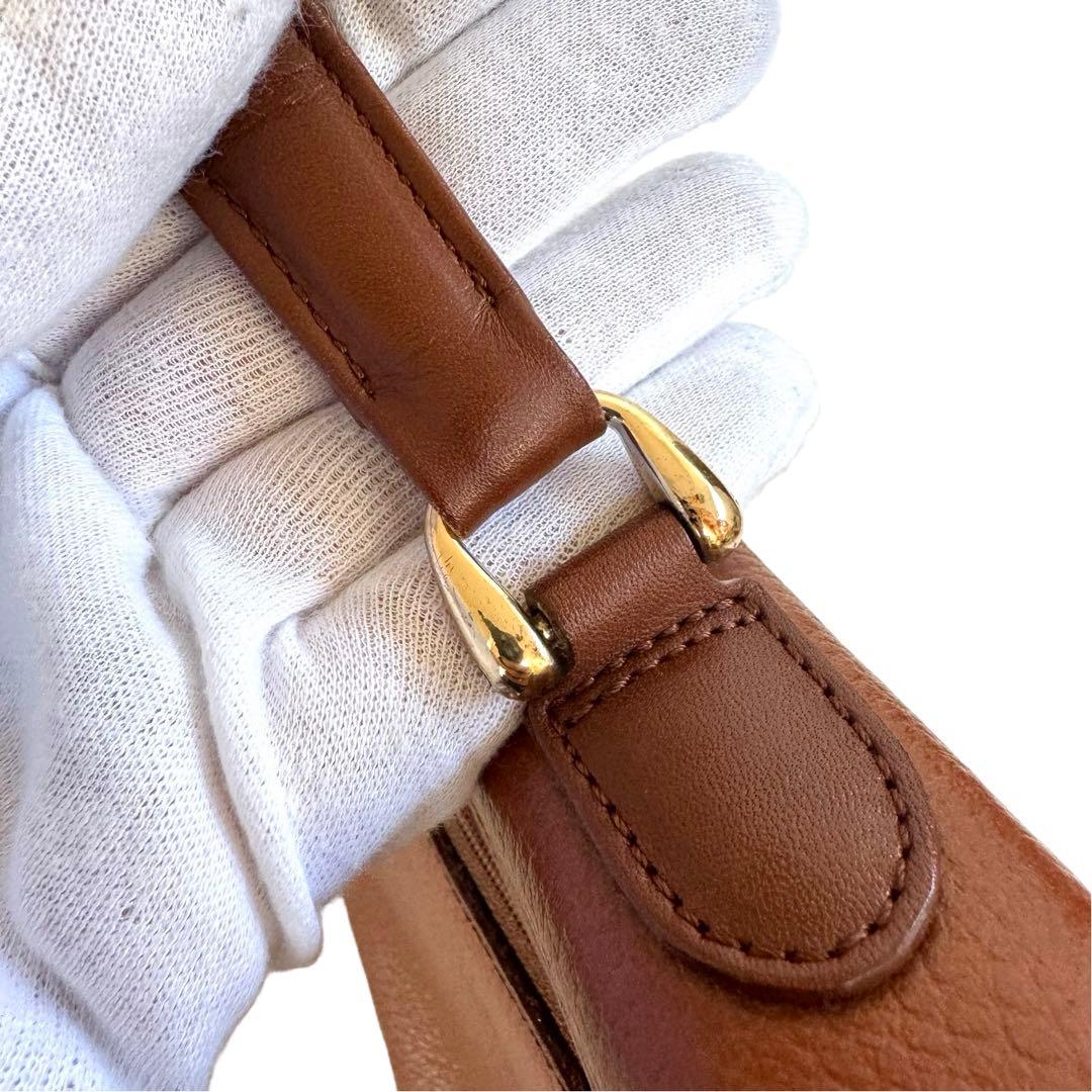 BURBERRY バーバリー ハンドバック レザー ヴィンテージ ブラウン