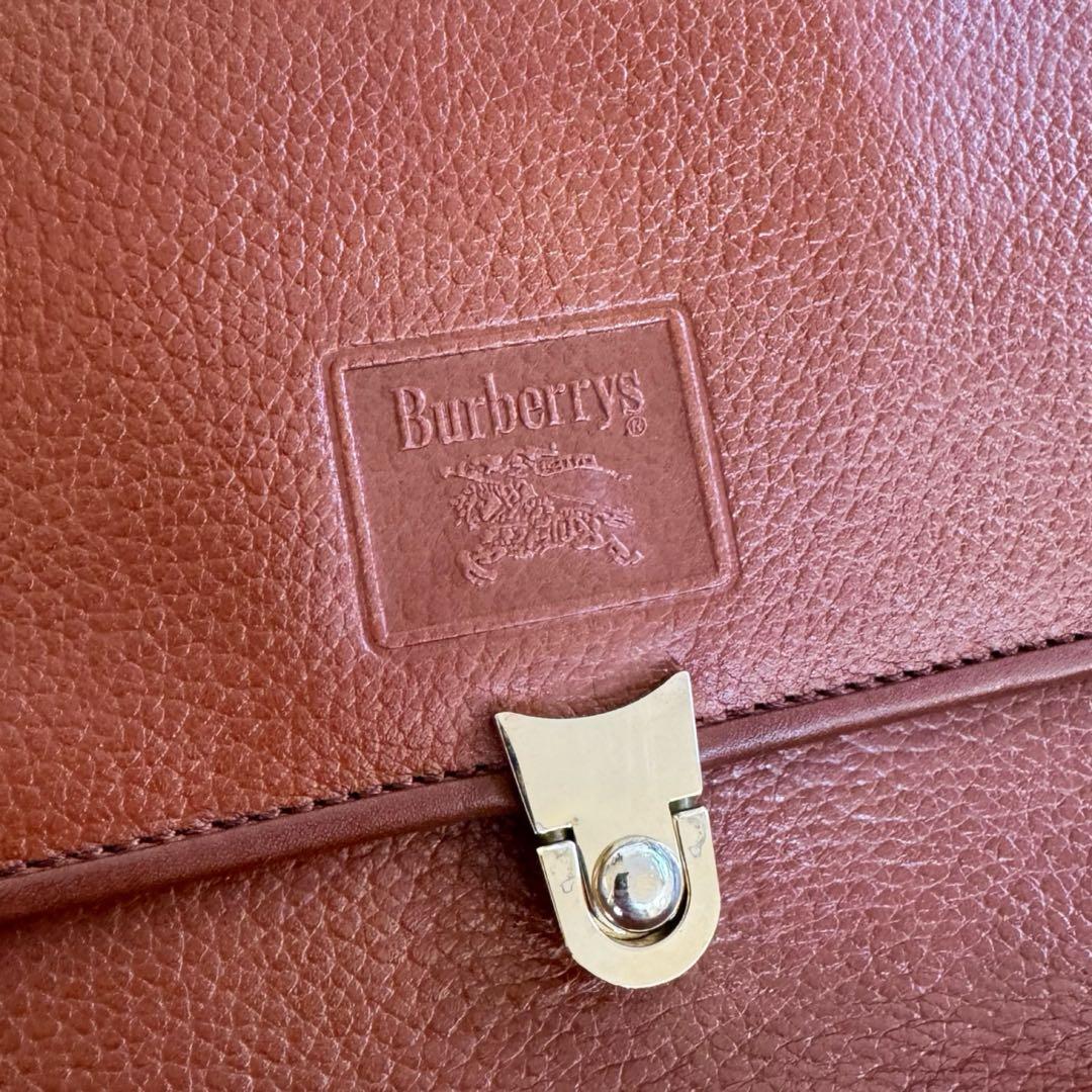 BURBERRY バーバリー ハンドバック レザー ヴィンテージ ブラウン
