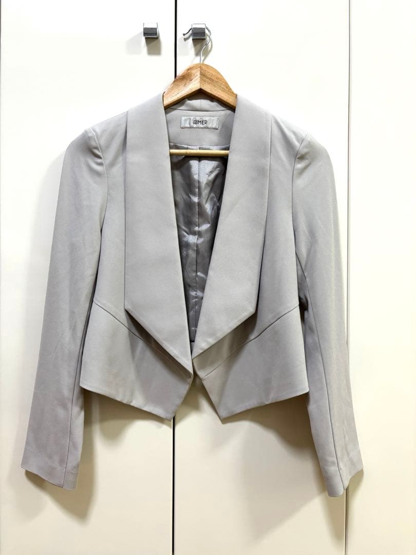★美品★AIMER ショールカラージャケット