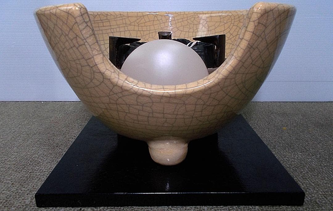 茶道具 南部霰鉄瓶 アラレ鉄瓶 薩摩枇杷色 風炉型野々田電熱器 動作品 送料込み