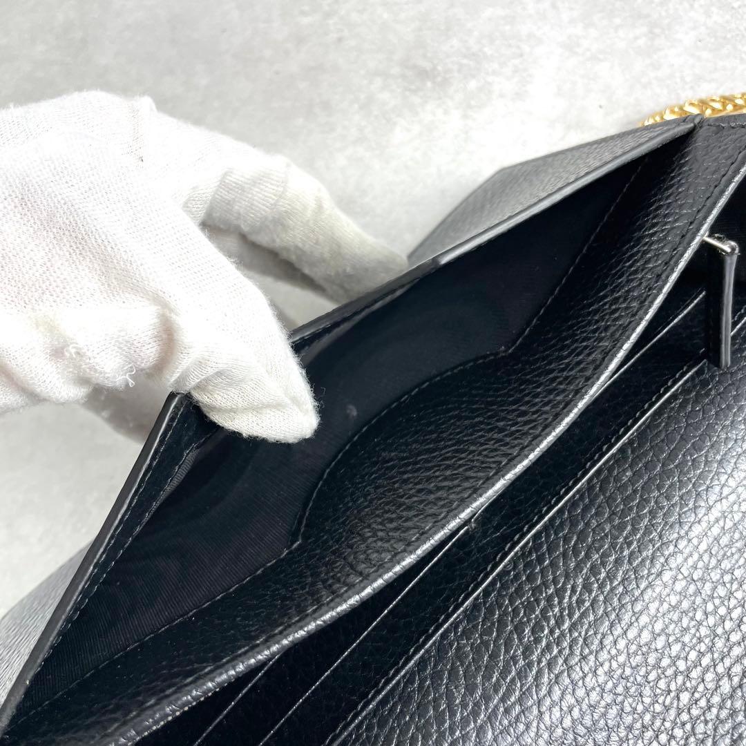 入手困難✨ GUCCI グッチ チェーンショルダー ウォレット ブラック