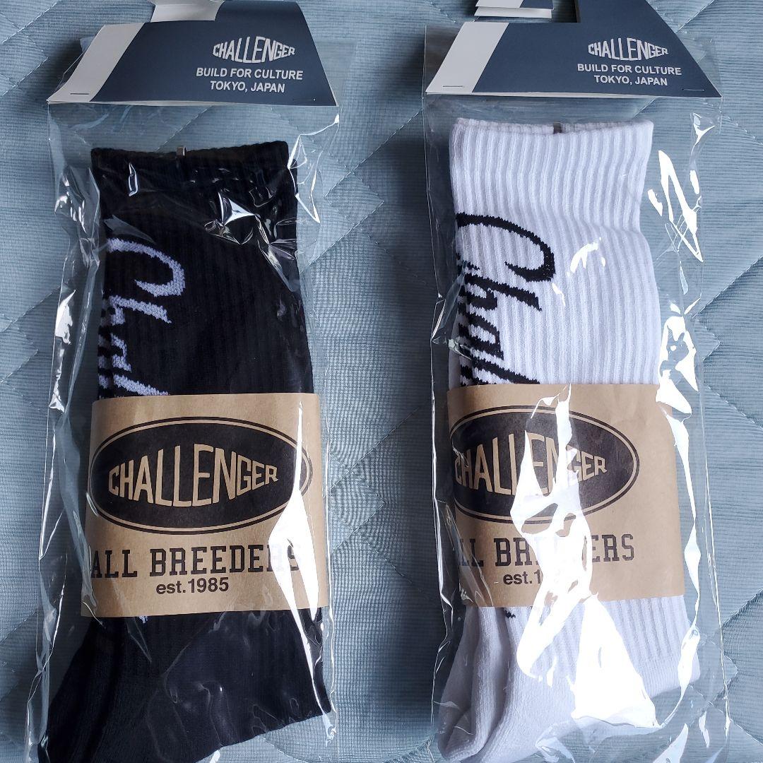 値下げレアCHALLENGERVERTICAL LOGO SOCKS