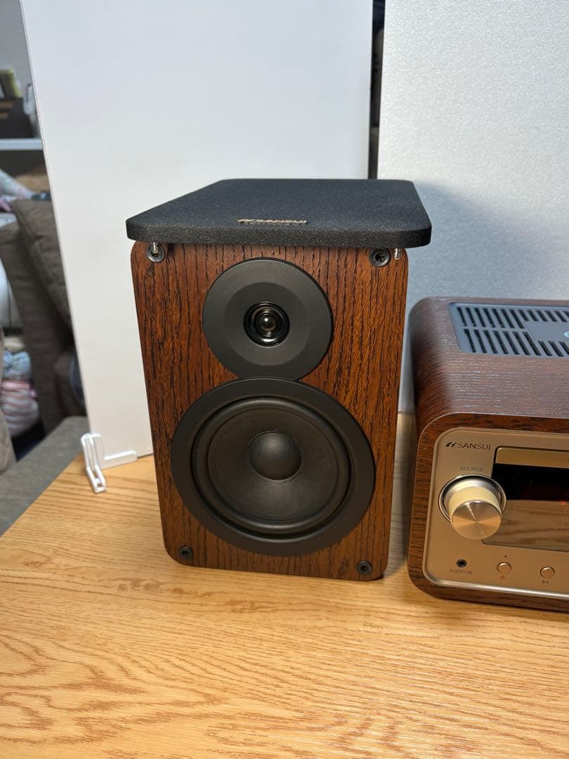 SANSUI真空管ハイブリッドアンプ搭載ステレオシステムSMC-300BT美品