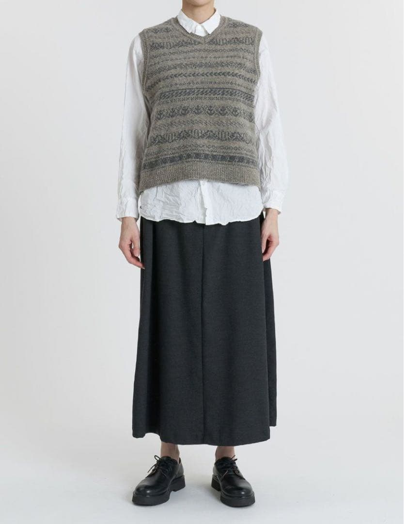 2025AW☆パドカレ pas de calais Vネックベスト ジレ ニット