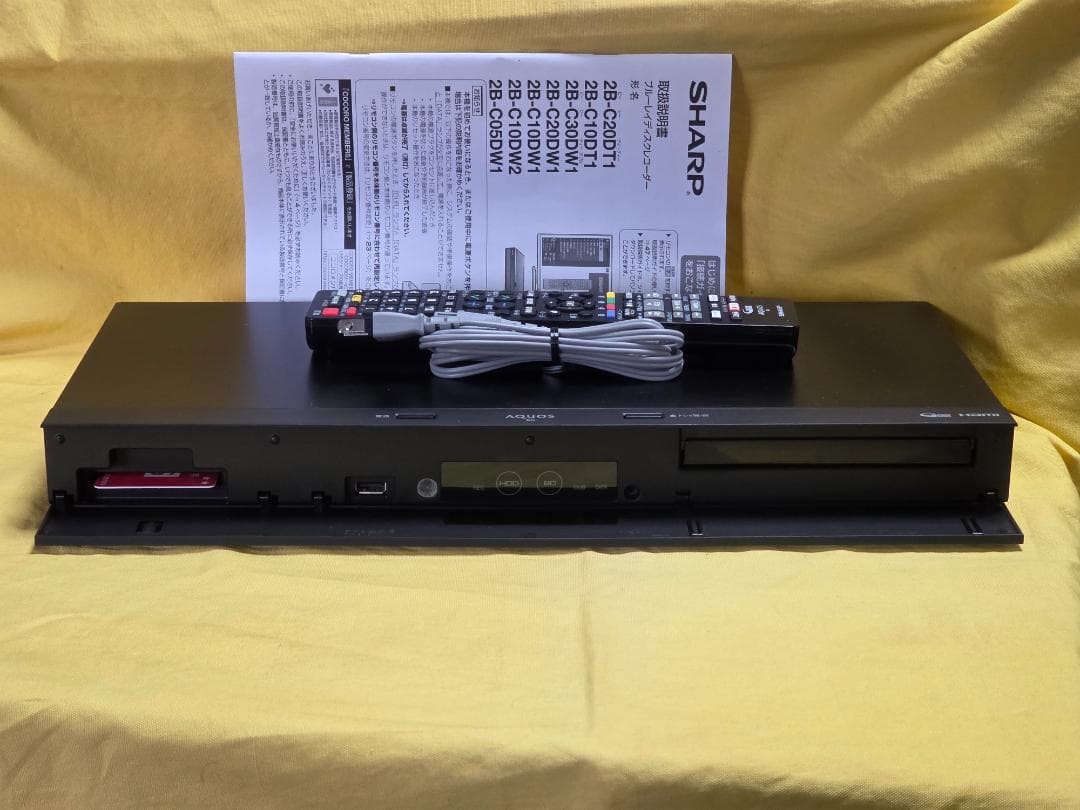 SHARP AQUOS BDレコーダー 2B-C10DW1　2022年製 整備品
