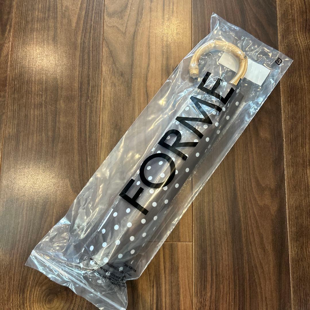 FORME 東原亜希 水玉模様 晴雨兼用折りたたみ日傘（新品未開封）