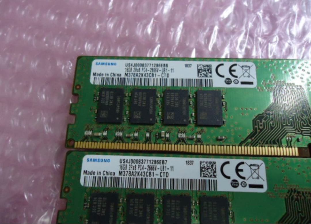 Samsung DDR4 8GB メモリ 2400MHz 288ピン