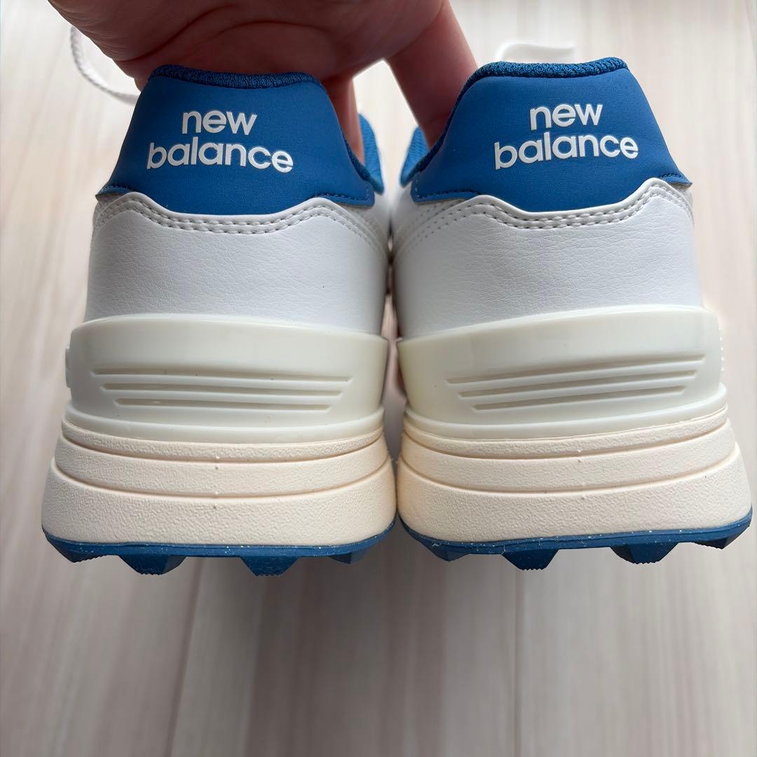 【新品・未使用】New Balanceゴルフシュー25.5cm 白・水色・ピンク