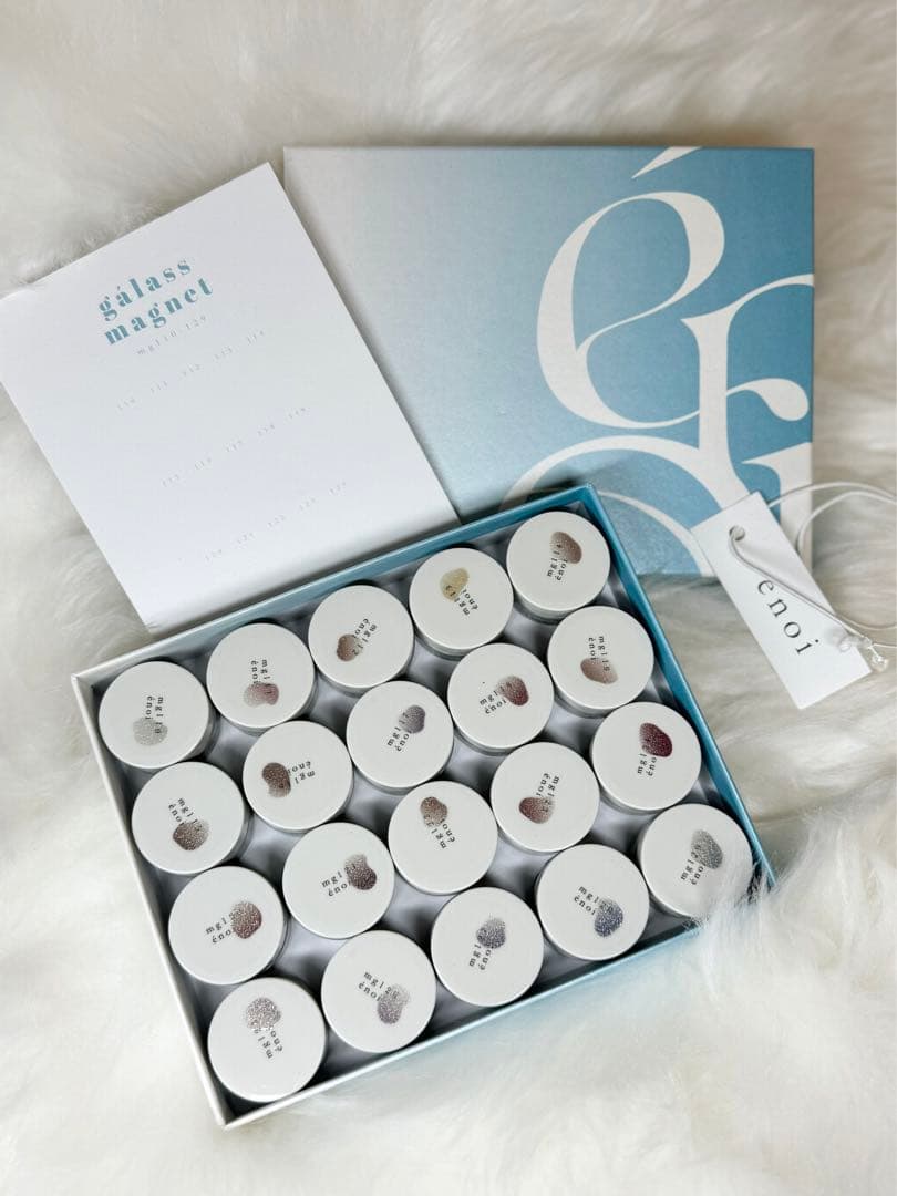 カ*田様 【新品未開封】énoiガラスマグネット 20色セット 専用箱/台紙付き