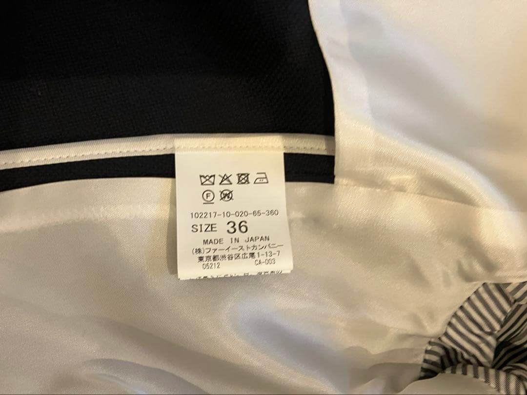 ANAYI ネイビー ウールオックス ダブルジャケット　ダブルブレスト ブレザー