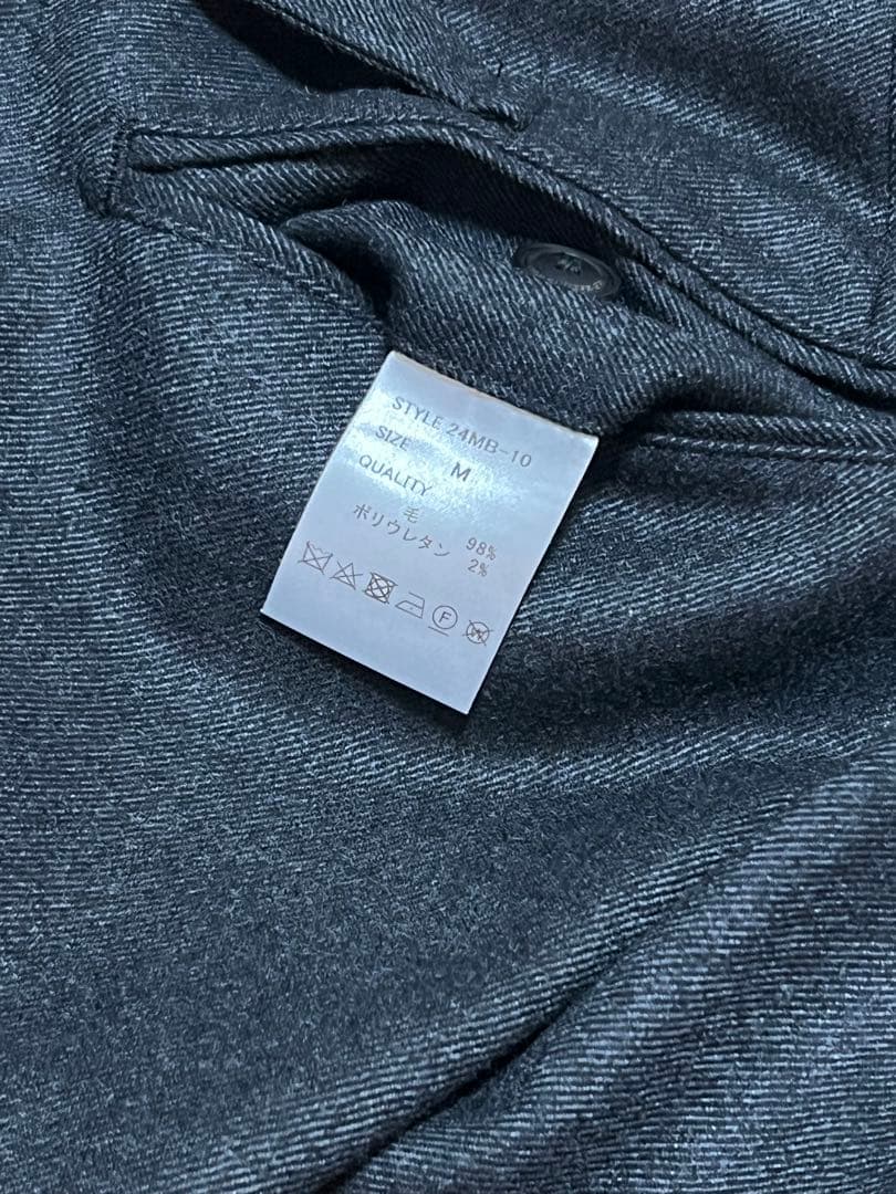 MBハイエンド 尾州ウールクラシックハイウエストワイドスラックス