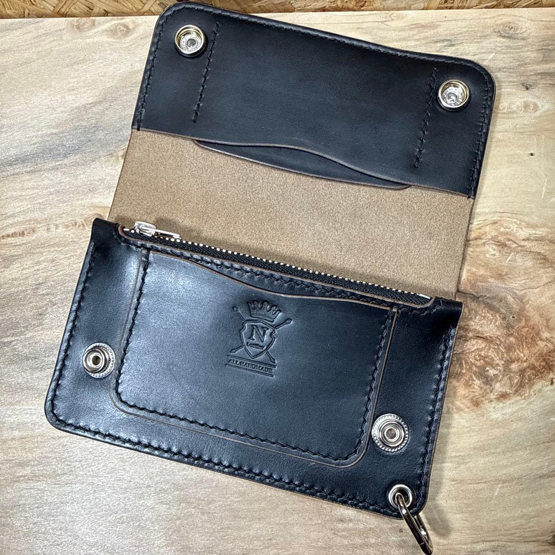 ホーウィン社 クロムエクセル 150 カスタム トラッカーウォレット 茶芯 Ni