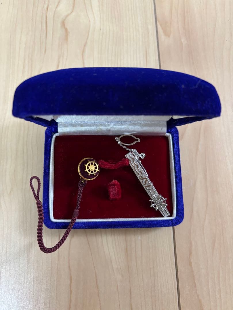 海員特別功労銀賞　タイピンセット