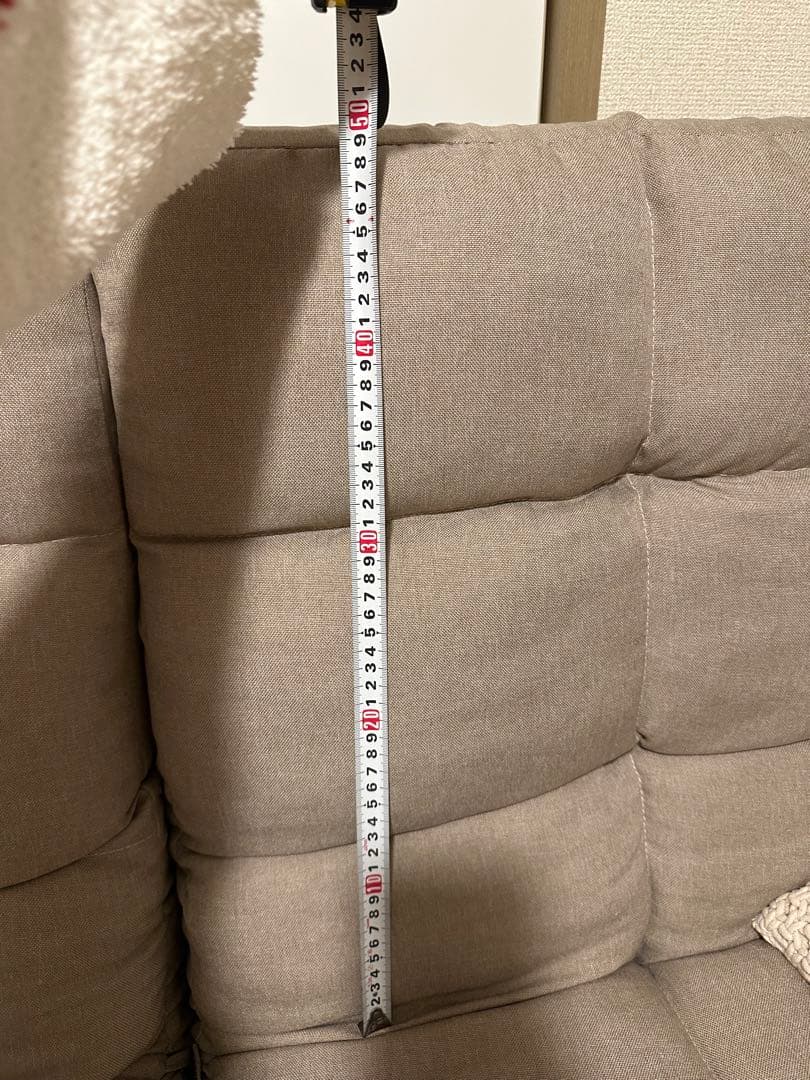 リクライニングソファ ベージュ 2人掛け