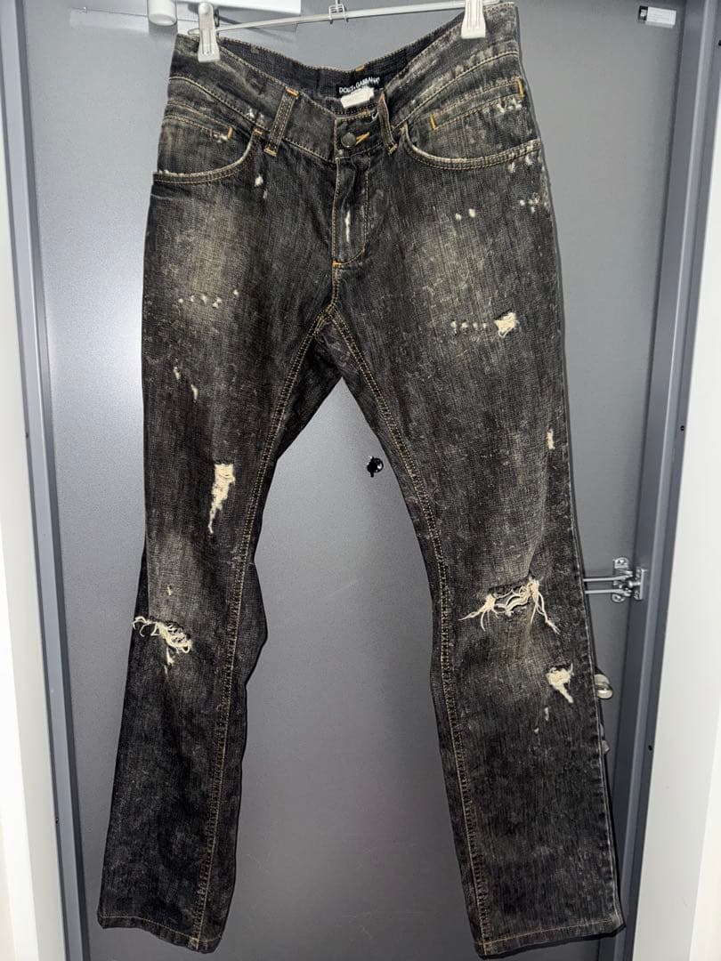 Dolce & Gabbana black denim プレート付