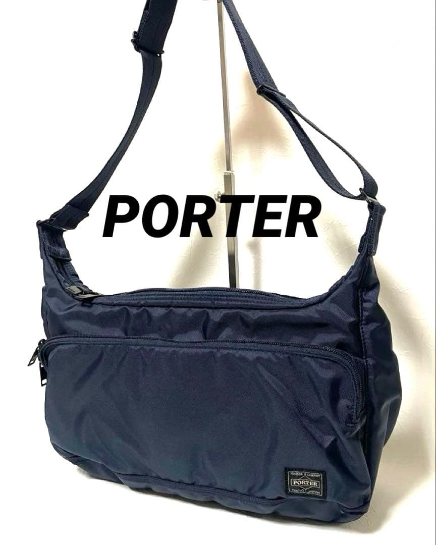 ✨希少完売品✨ポーター【PORTER】フラッシュ　ショルダーバッグ　ネイビー