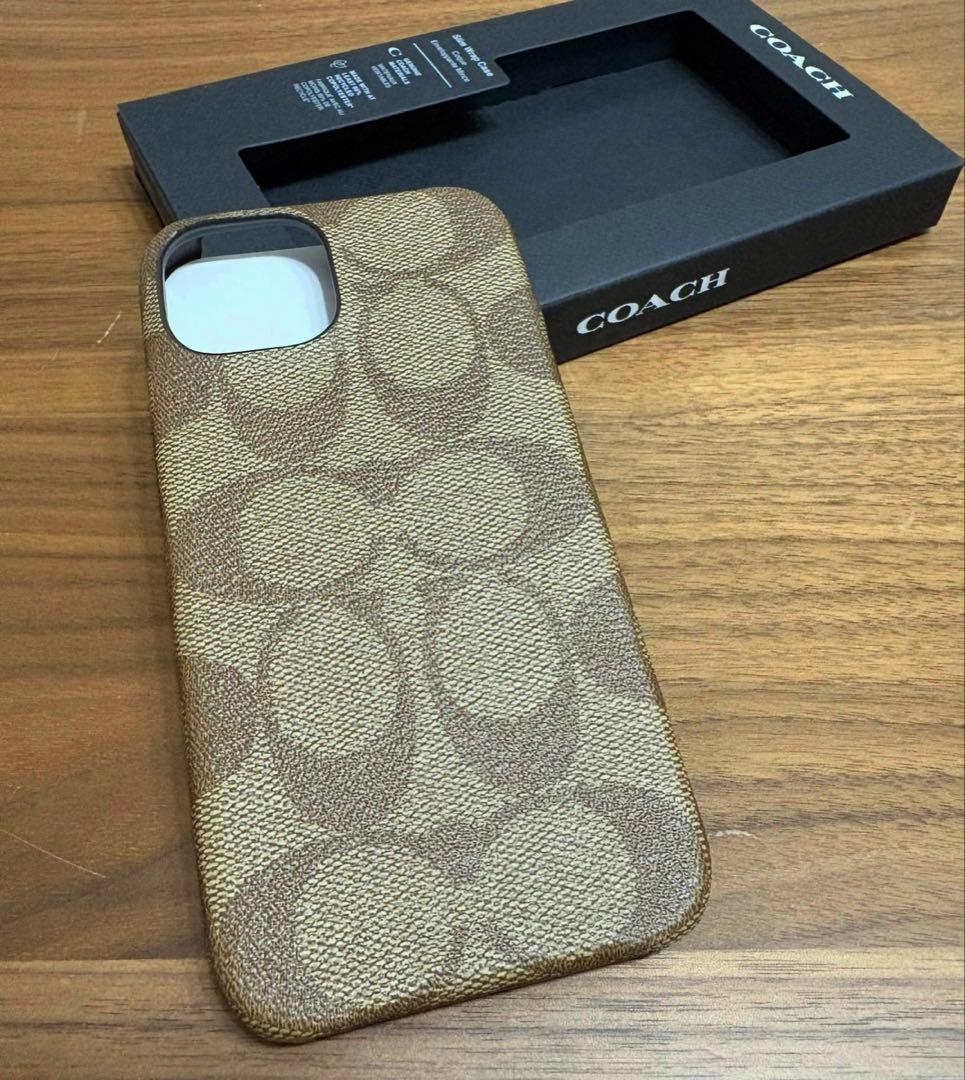 ★新品★ COACH コーチ iPhone15ケース ハードケース キャンバス