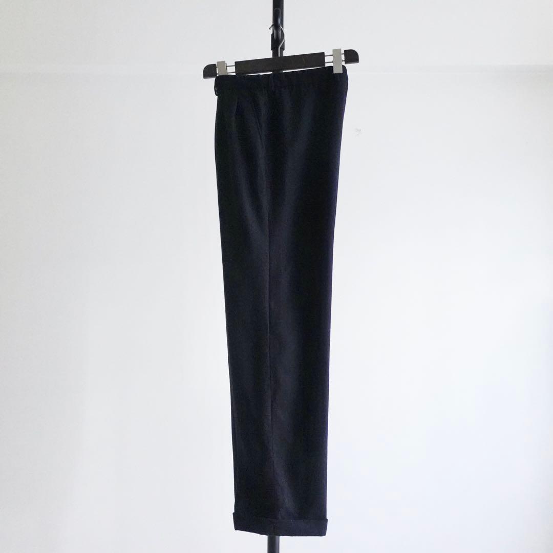 1970s CERRUTI 1881 ウールフランネル　2タッワイドトラウザーズ