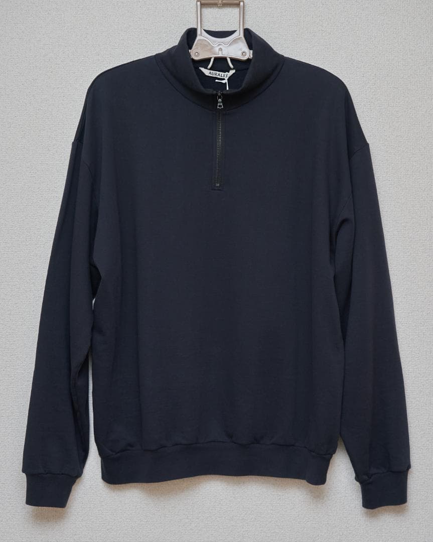 AURALEE - SWEAT HALF ZIP P/O (新品未使用)
