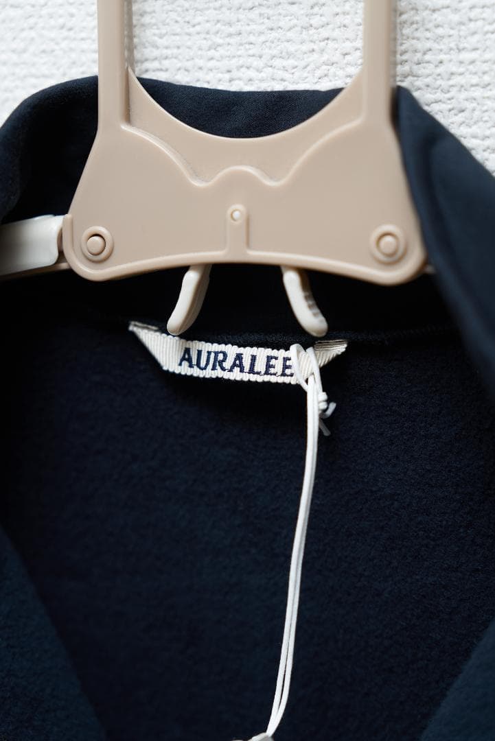 AURALEE - SWEAT HALF ZIP P/O (新品未使用)