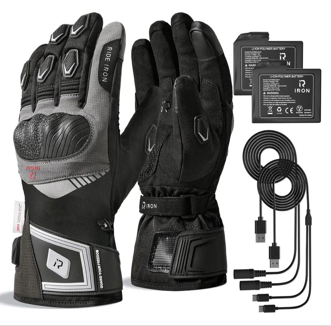 【美品】RIDEIRON 電熱グローブ MG7501H Lサイズ