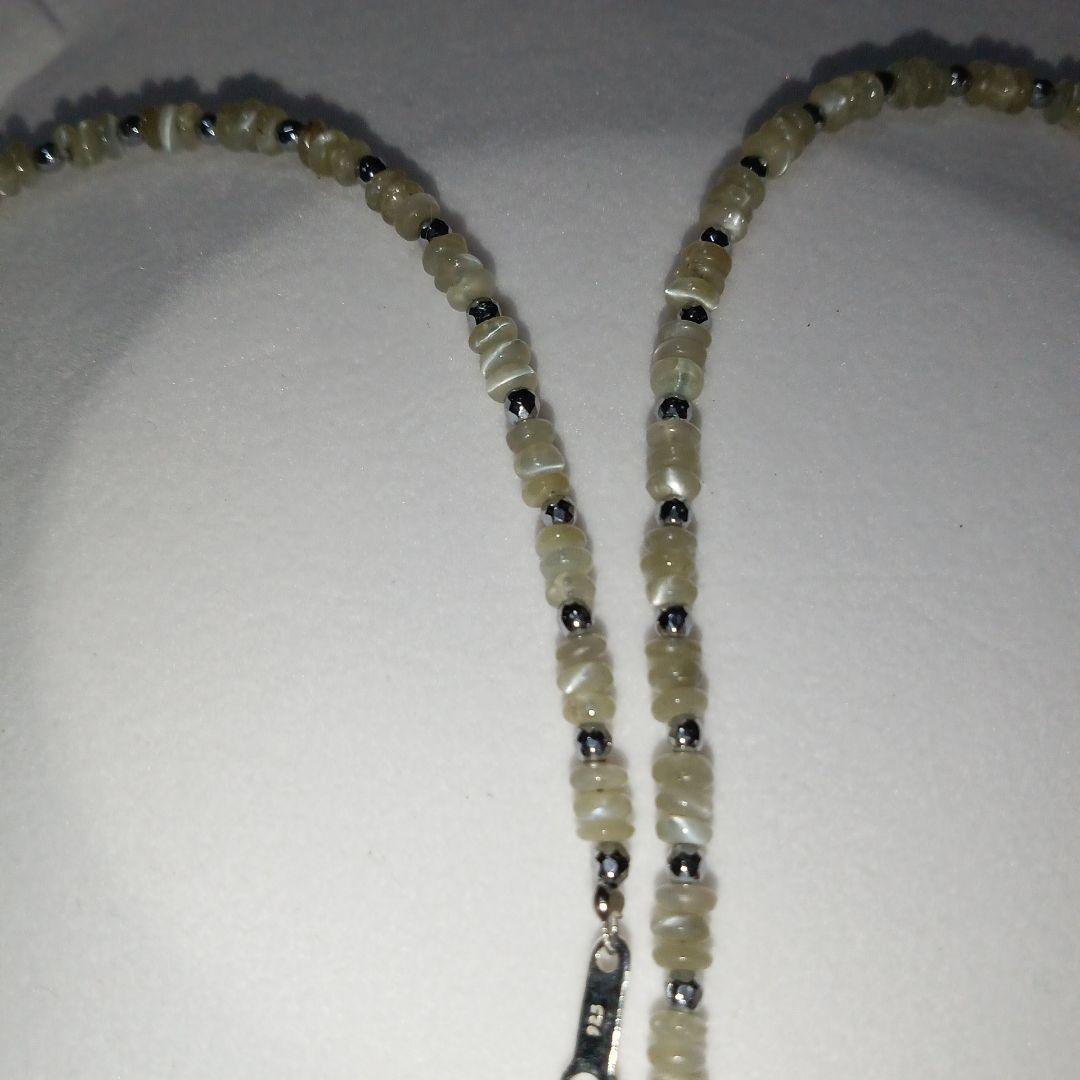 タ*ー様 未使用❣️クリソベリルキャッツアイネックレス