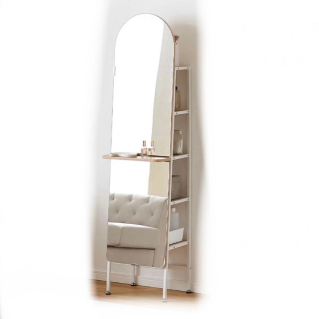 【m☆m】LOWYA ロウヤ　全身鏡　スタンドミラー　姿見
