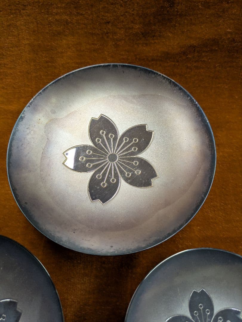 銀盃3点セット　大蔵大臣　勤續賞　造幣局製　SILVER