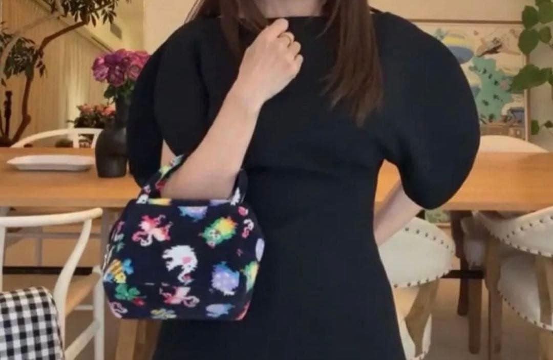 【定価での販売】フェイラー　ファンキーフォーチュン　ミニキューブバッグネイビー