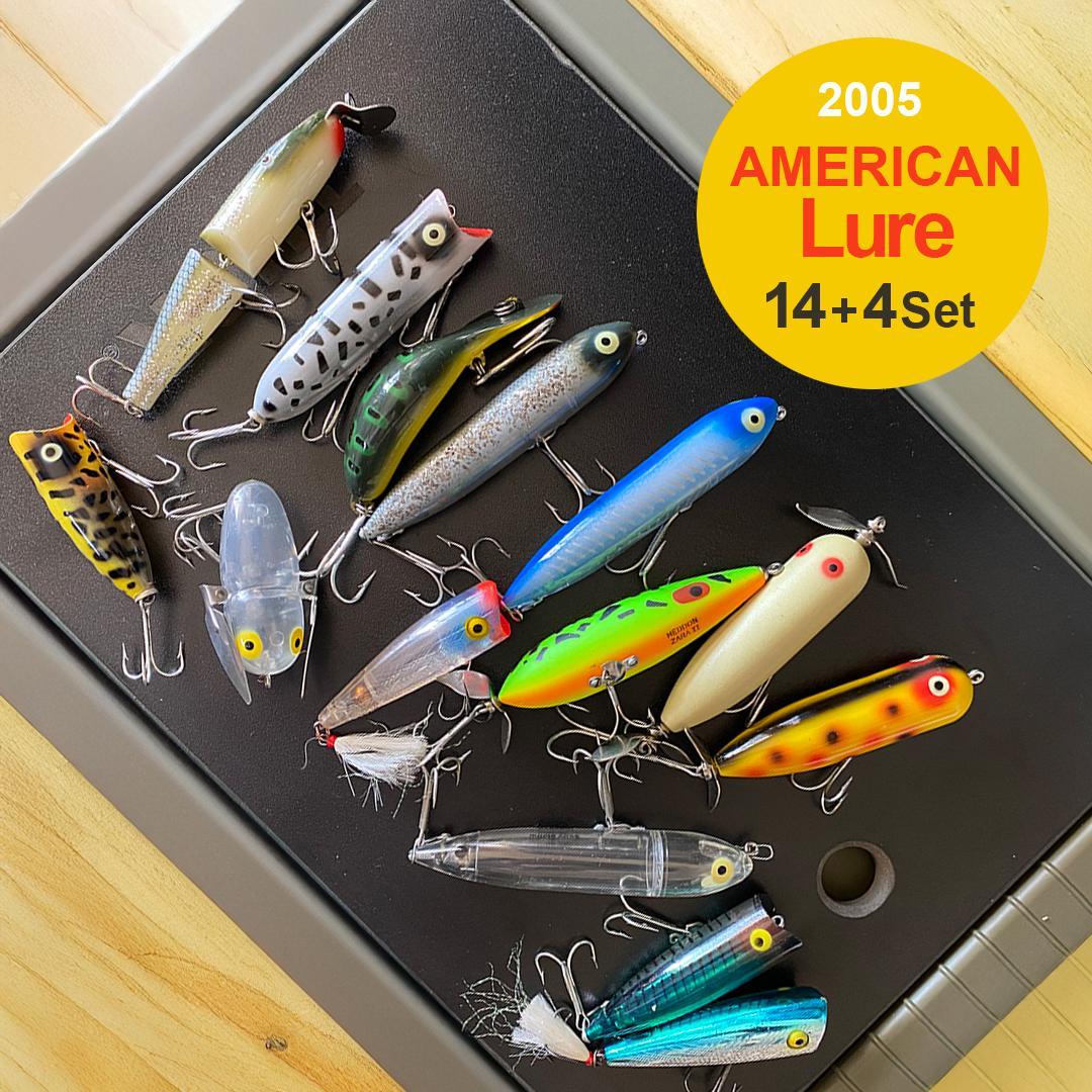 ［2005年代］アメリカンルアー（ヘドン他）14セット＋4ルアーおまけ付き