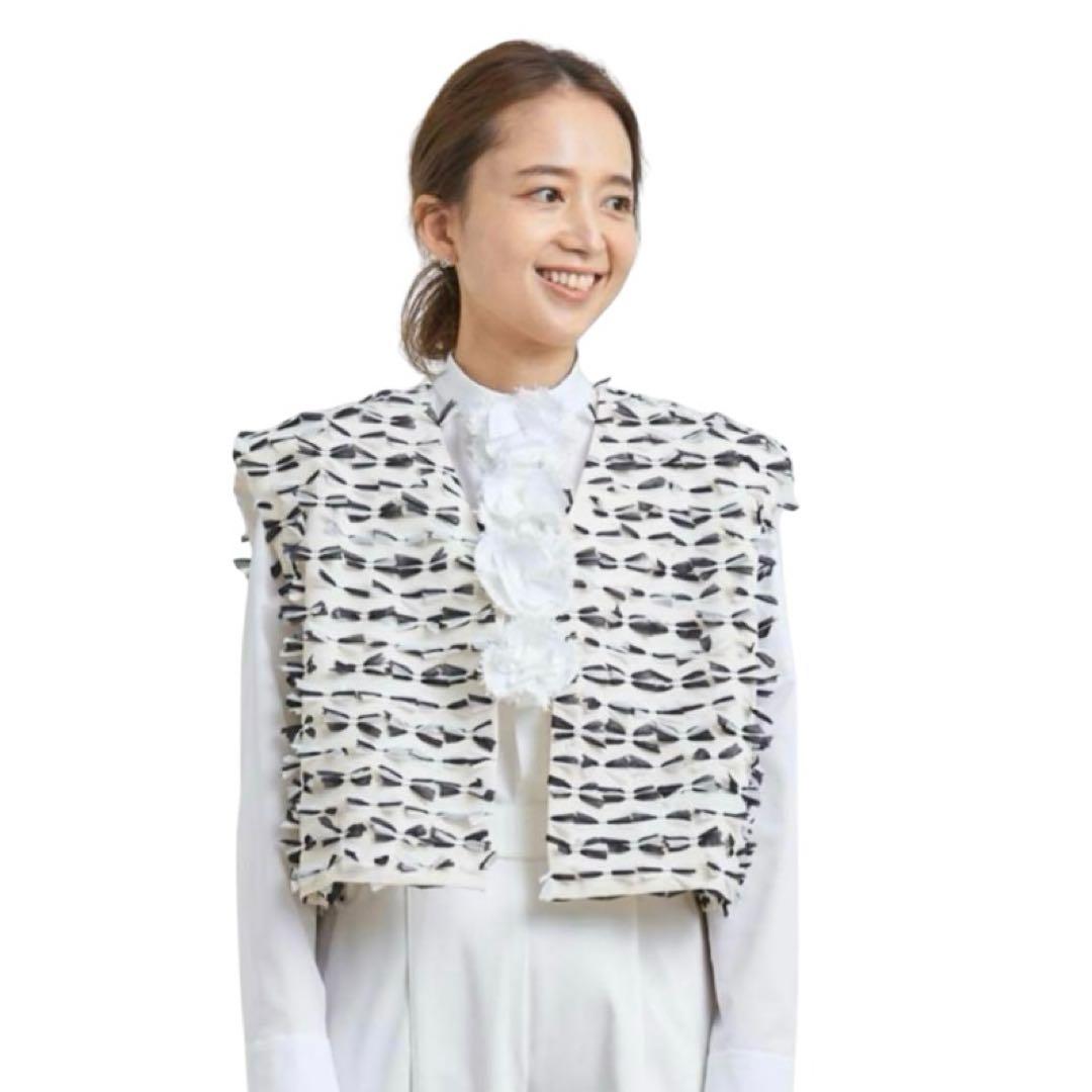 shirocon シロコン ヨリyori ミニリボンショートジレ