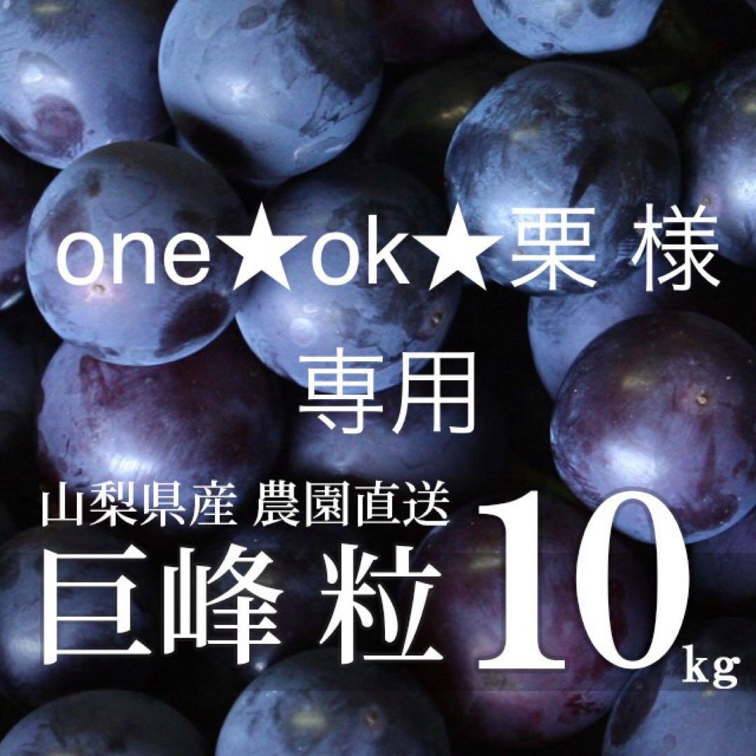 山梨県産 訳あり 巨峰 (種無し) 房 10kg