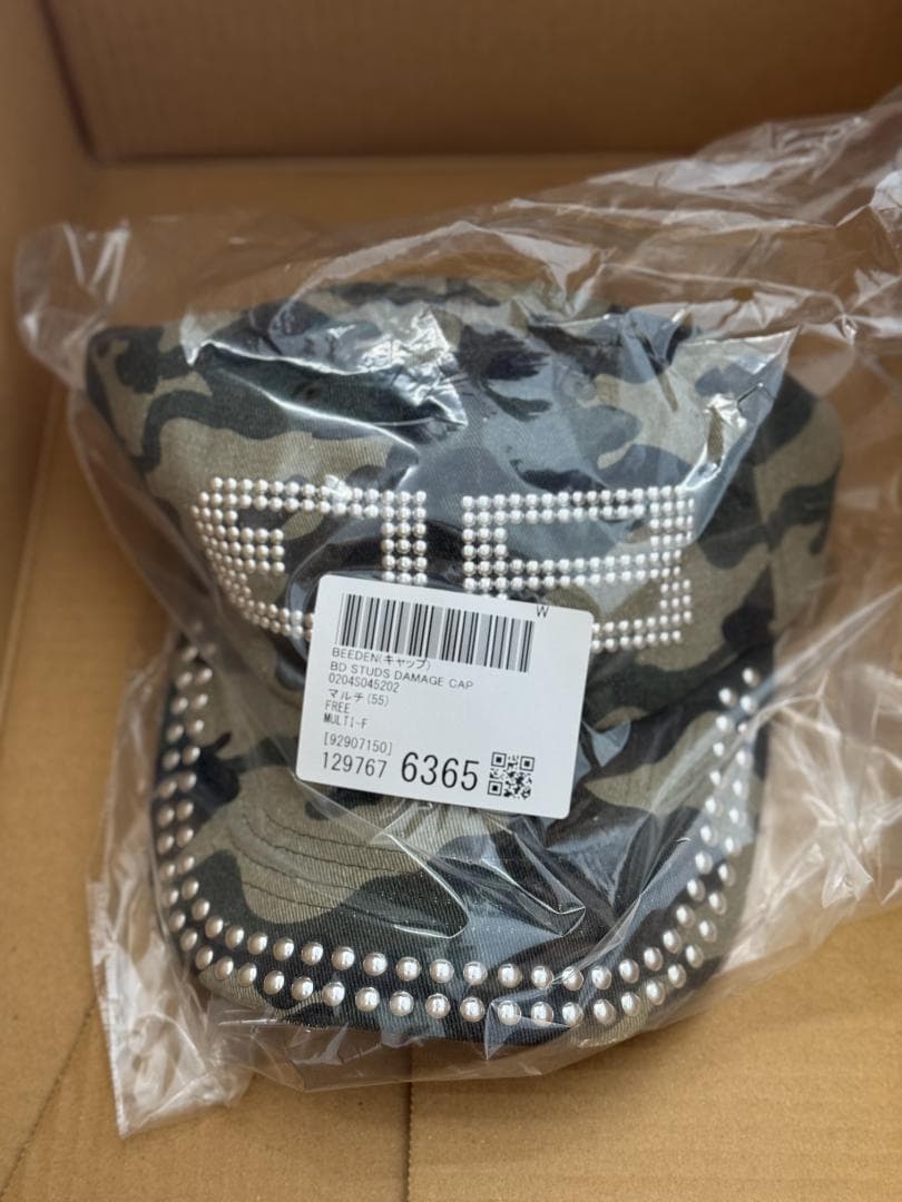 BEEDEN BD STUDS DAMAGE CAP マルチ キャップ