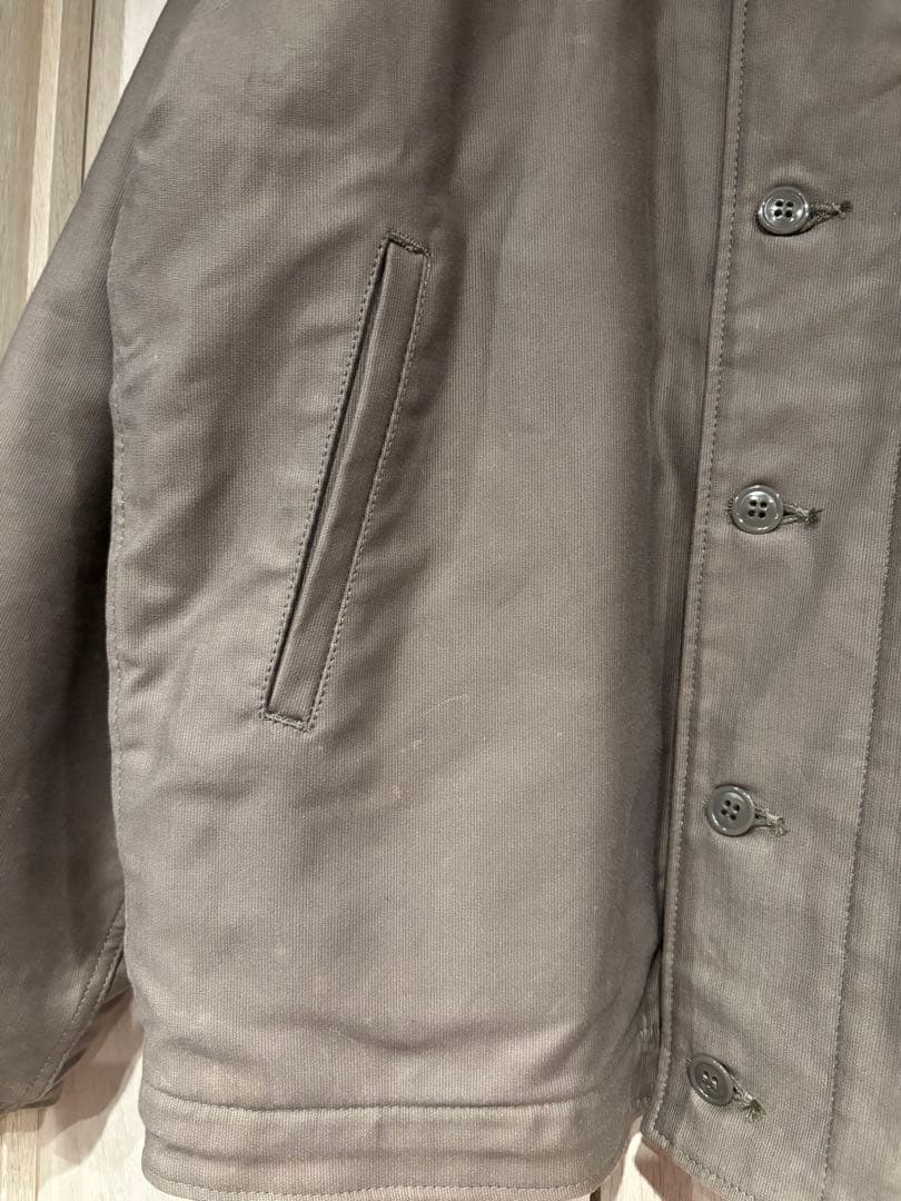 HOUSTON N-1 デッキジャケット U.S.N ミリタリー グレー