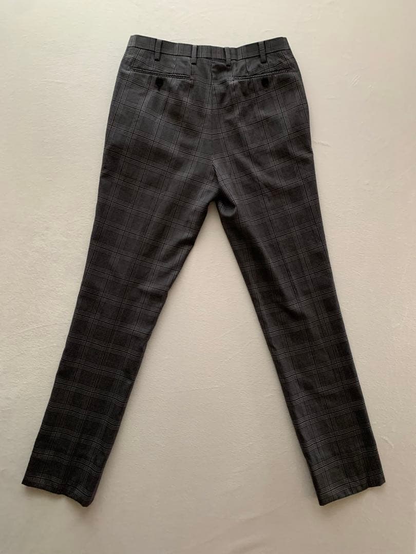 [シン］美品 BURBERRY LABEL スーツ グレー チェック L