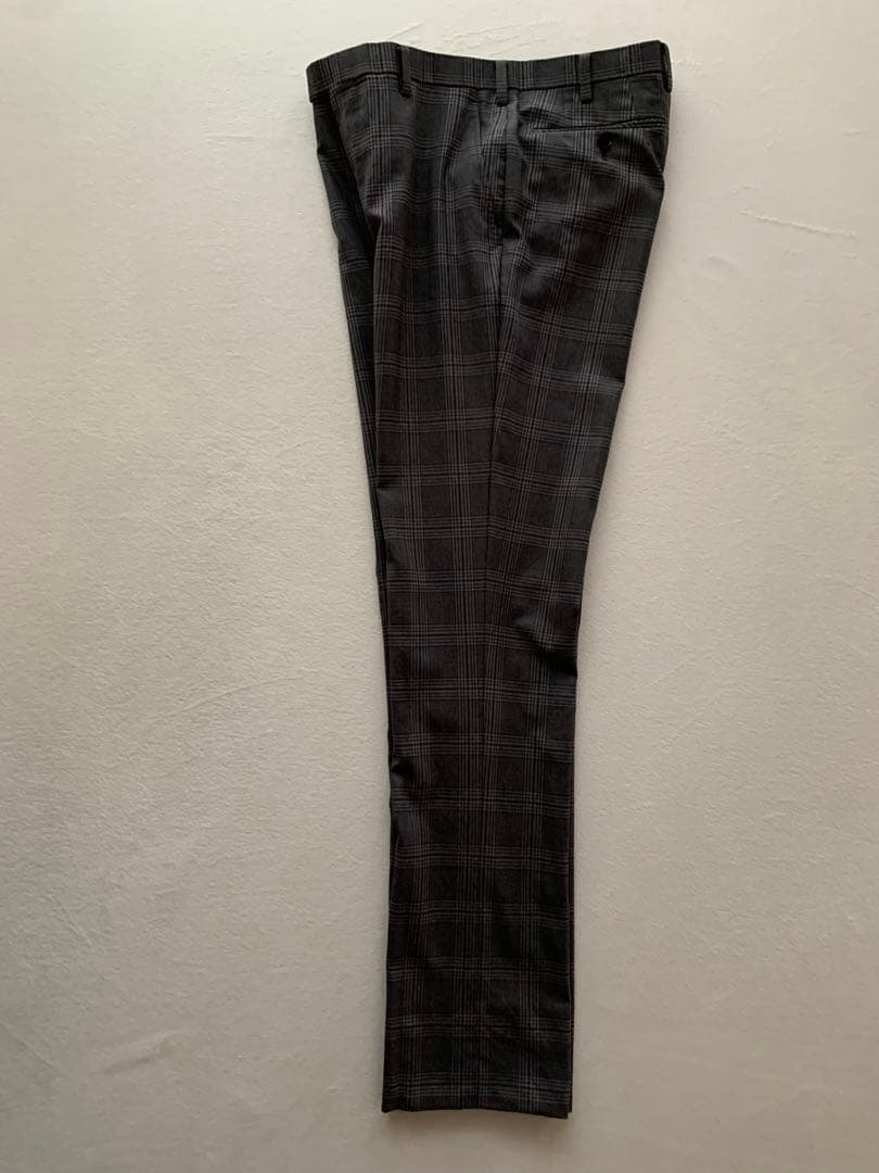 [シン］美品 BURBERRY LABEL スーツ グレー チェック L