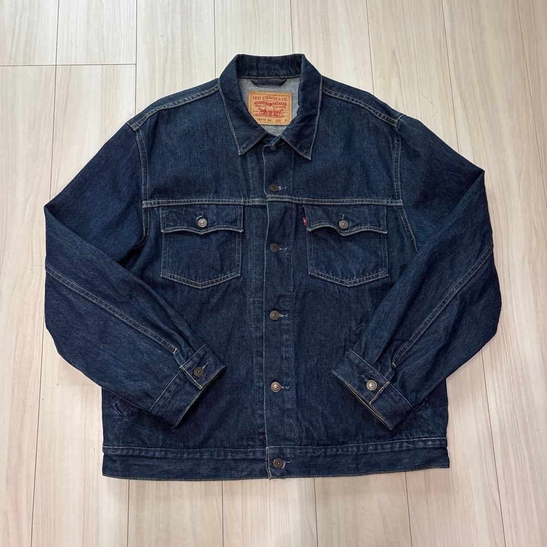 濃紺 00's EURO LEVI'S デニムジャケット 70570 06 XL
