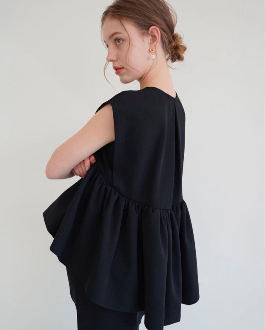 トップス acka ette peplum tops