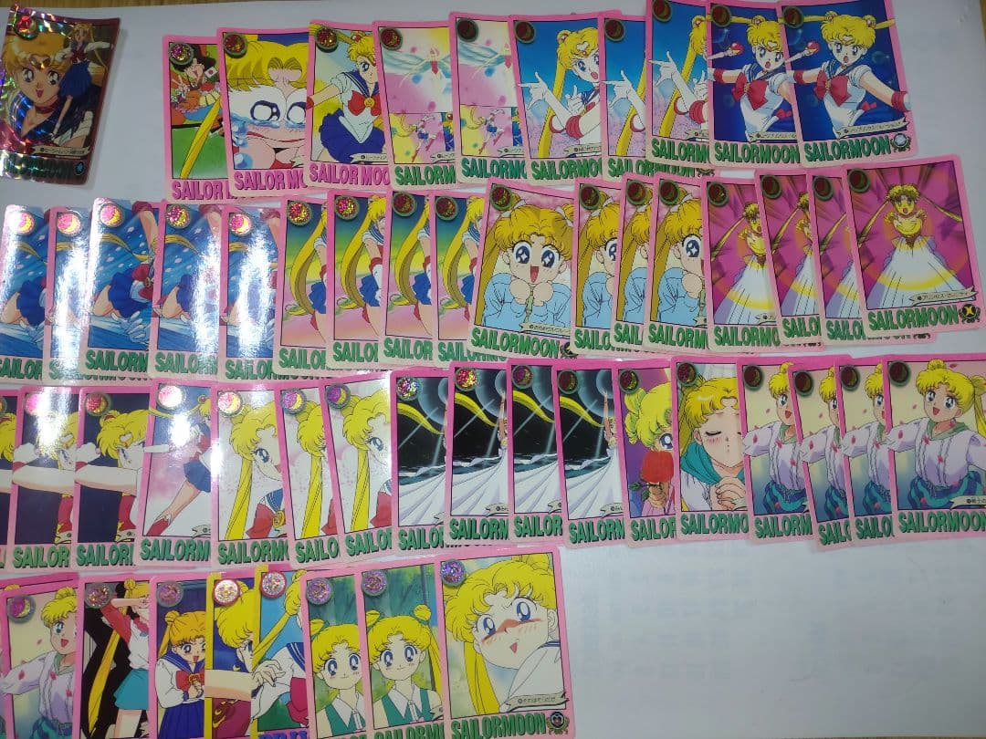 セーラームーン カードダス 319枚(ダブり有)+おまけシール