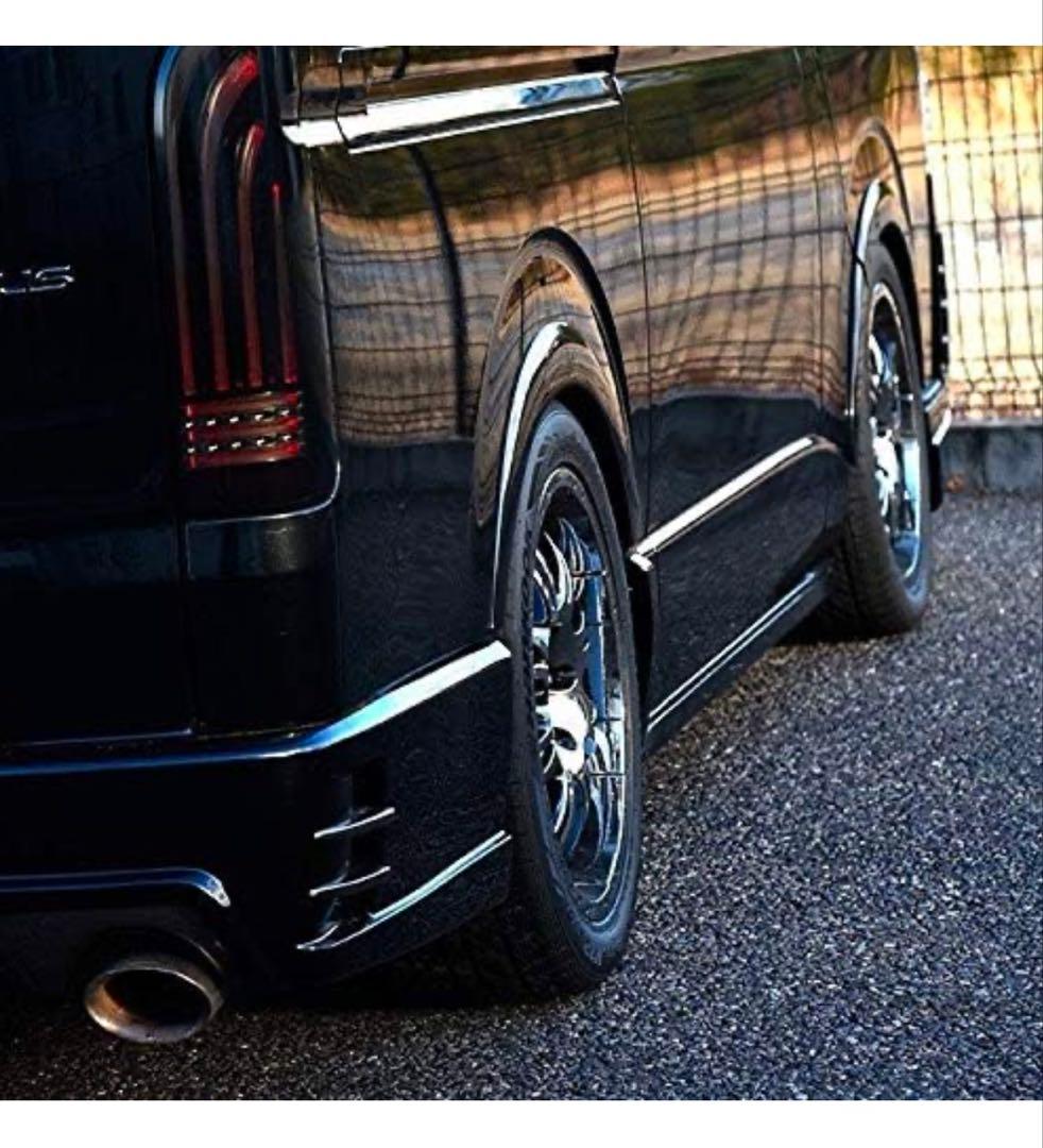 200系ハイエース標準ワイドオーバーフェンダー パネル ABS製 6Ｐ 1台分