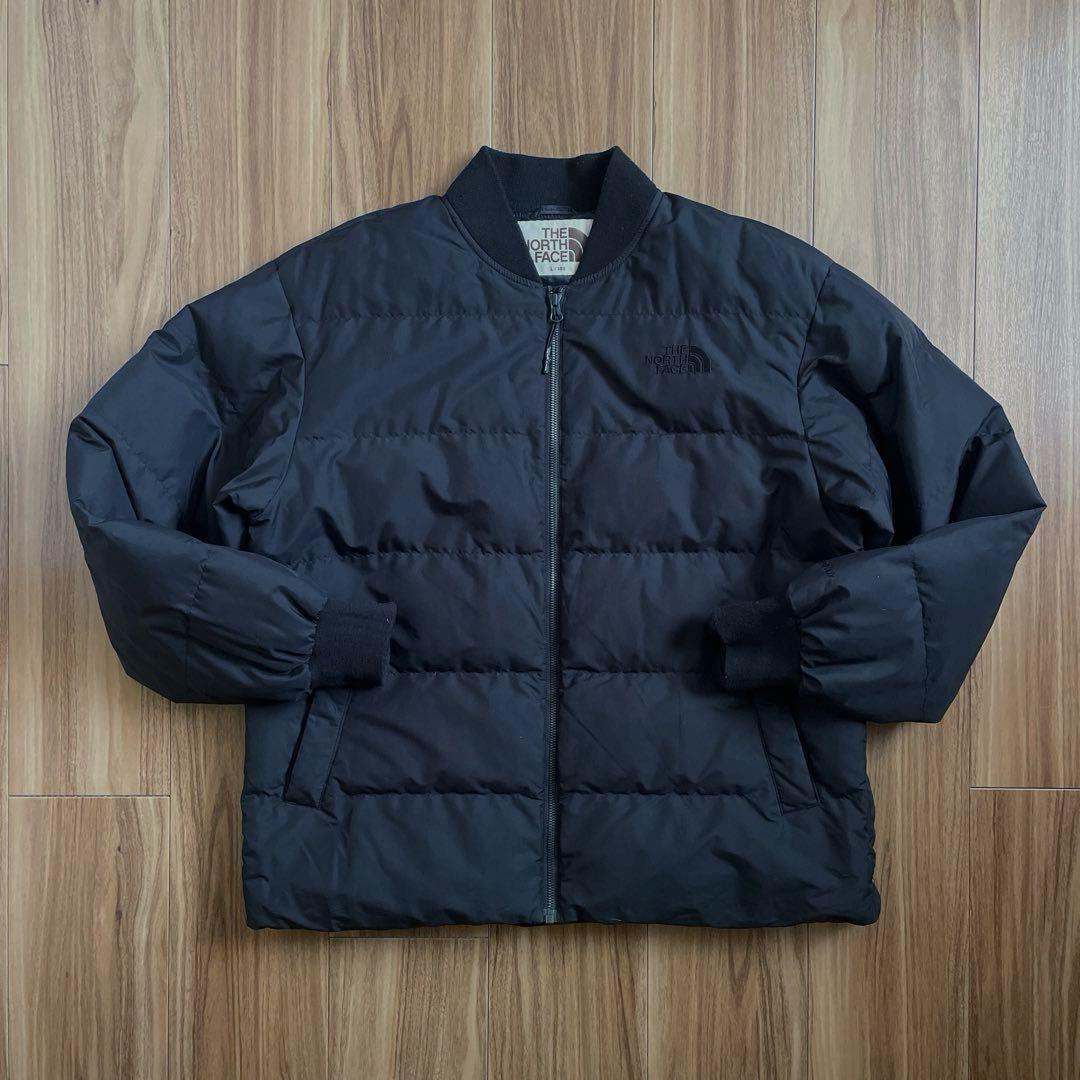 Lノースフェイス黒ブラックボンバーダウンジャケット