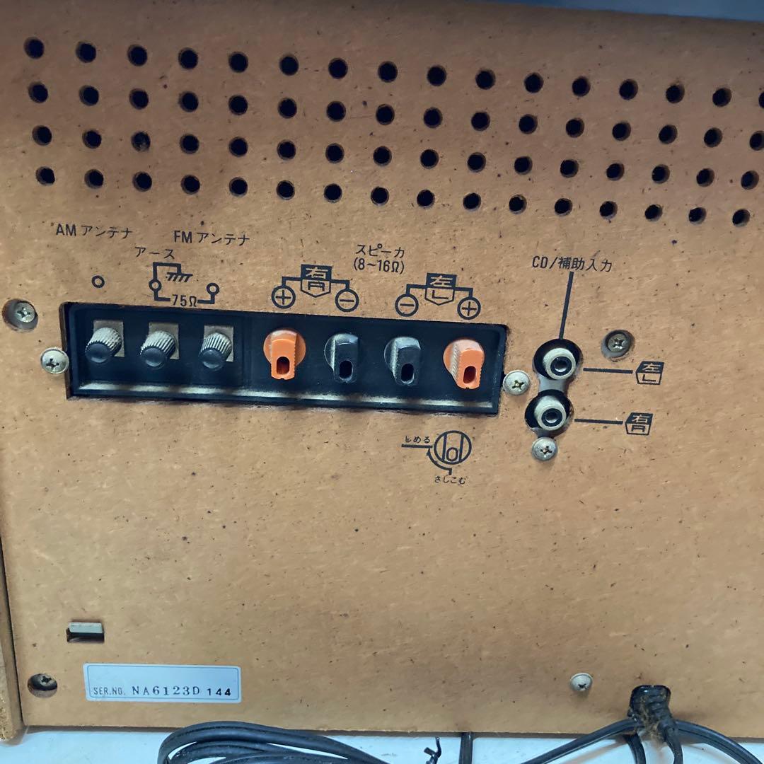 【ジャンク品】National SG-W2 ミニコンポ 本体＆スピーカー2個