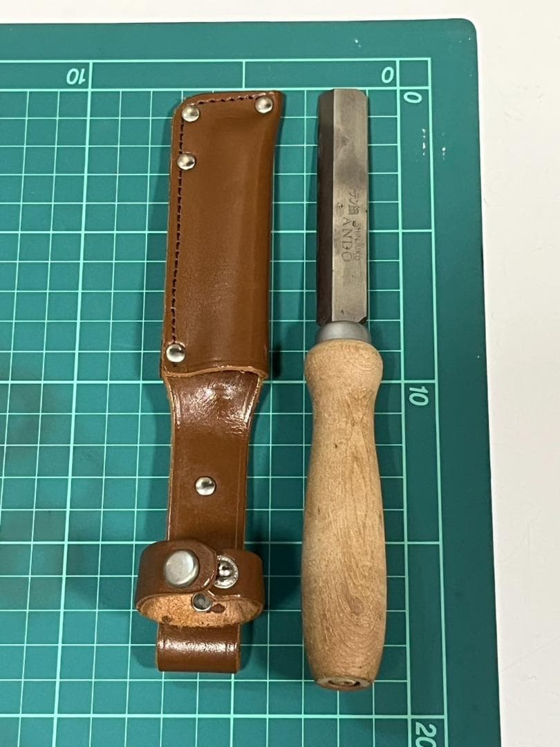 スウェーデン鋼 アンドウ リードナイフ 専用ケース付き