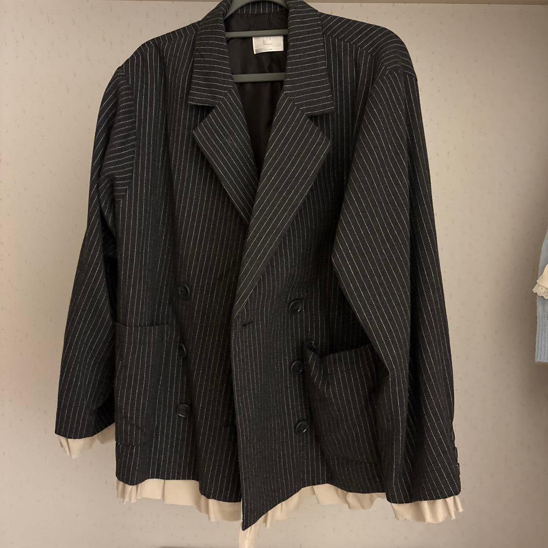 loin nuit ロワンニュイ フリルレイヤードデザインジャケット