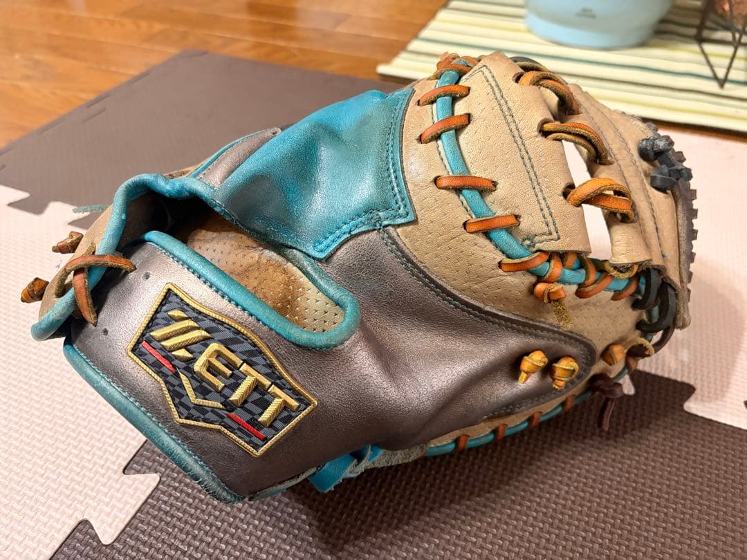 ZETT 軟式野球グローブ 青/グレー