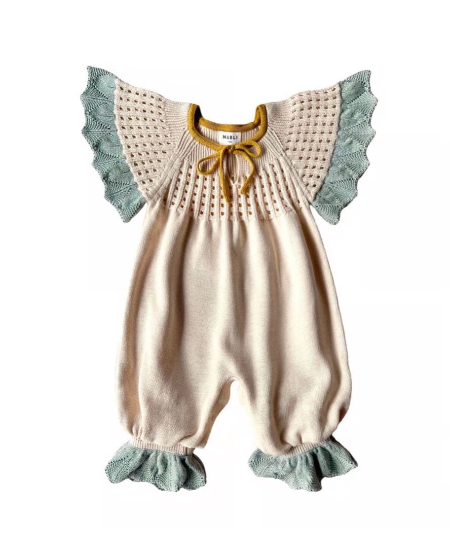 【新品未使用】 Mabli Eirlys Romper - Maize 18m