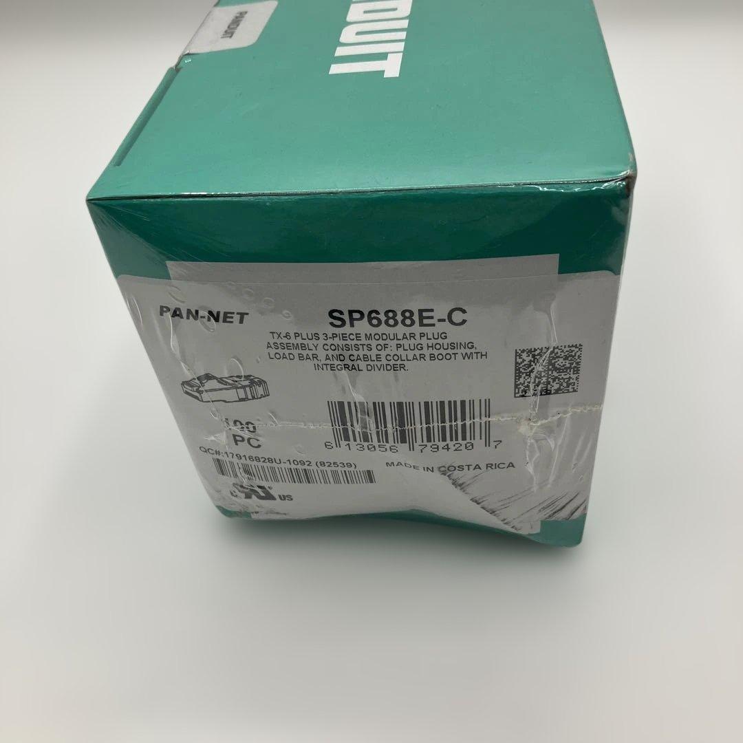 新品未開封 Panduit SP688E-C TX-6 PLUG 100個入り